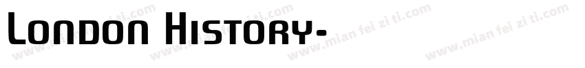London History字体转换
